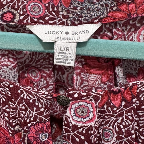 Lucky Brand Women’s Long-Sleeve Blouse - Rust - Picture 3 of 3